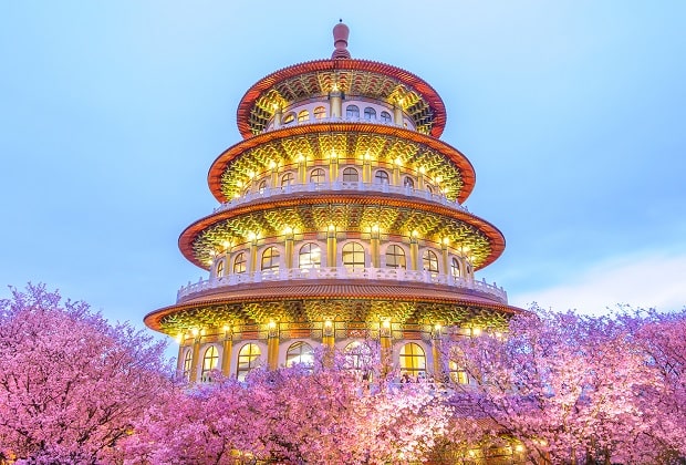 du lịch đài loan tháng 3 - viếng chùa