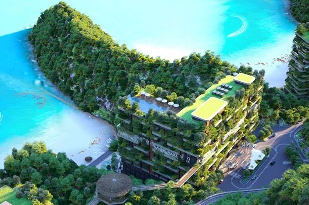 Flamingo C&aacute;t B&agrave; Beach Resort  - sky garden