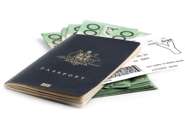 Phí xin visa Úc theo từng loại