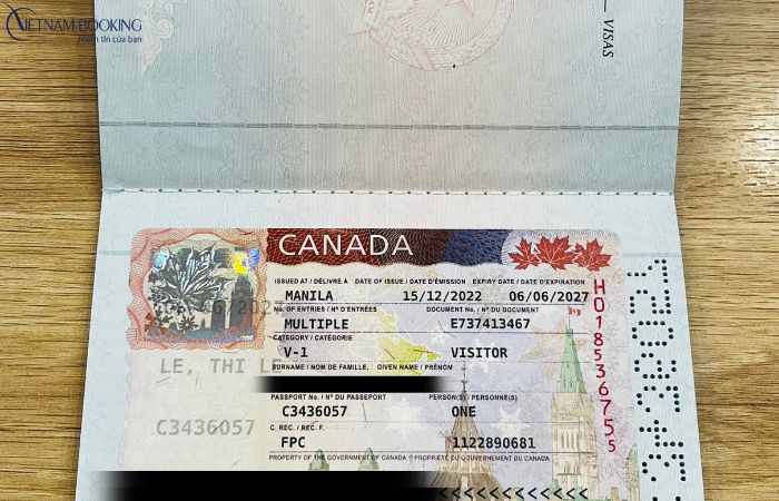 l&agrave;m visa Canada Vietnam Booking