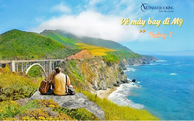 vé máy bay đi Mỹ tháng 7