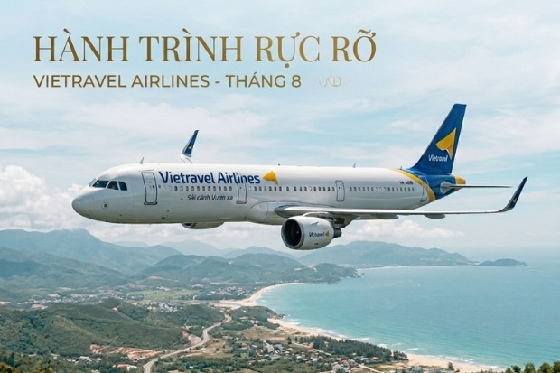 Khởi đầu m&ugrave;a thu c&ugrave;ng v&eacute; m&aacute;y bay th&aacute;ng 8 Vietravel Airlines 