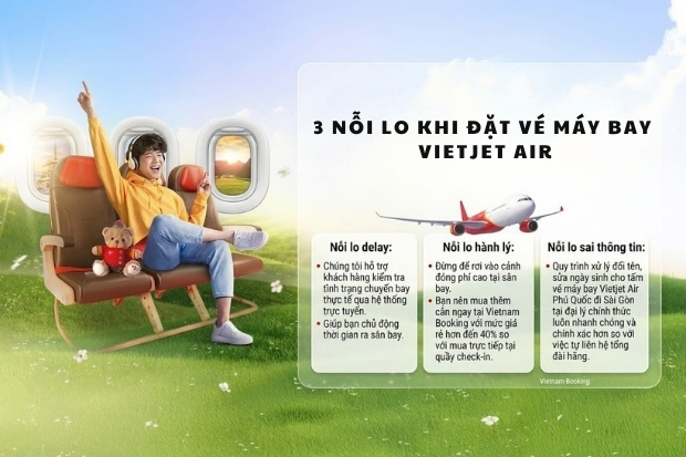 3 nỗi lo khi đặt v&eacute; m&aacute;y bay Vietjet Air Ph&uacute; Quốc đi S&agrave;i G&ograve;n