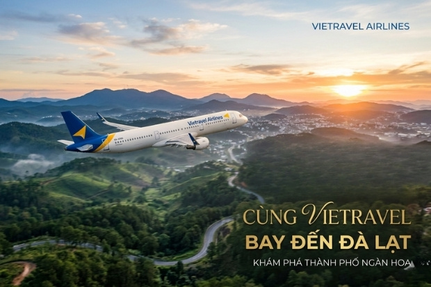 Người dẫn đường đưa bạn đến xứ sở ng&agrave;n hoa c&ugrave;ng v&eacute; m&aacute;y bay Vietravel Airlines đi Đ&agrave; Lạt 