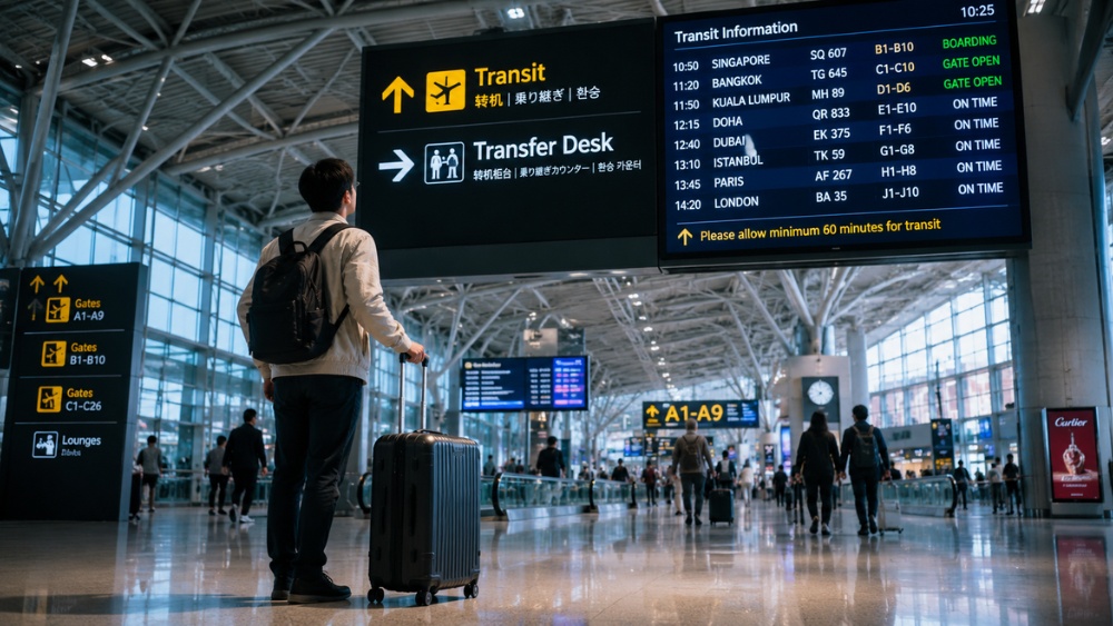 Kinh nghiệm đi m&aacute;y bay qu&aacute; cảnh tại s&acirc;n bay quốc tế cho người lần đầu transit