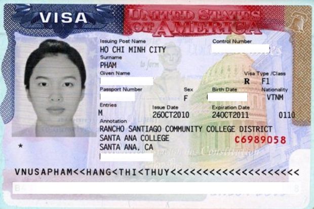 visa Hoa Kỳ kh&ocirc;ng định cư
