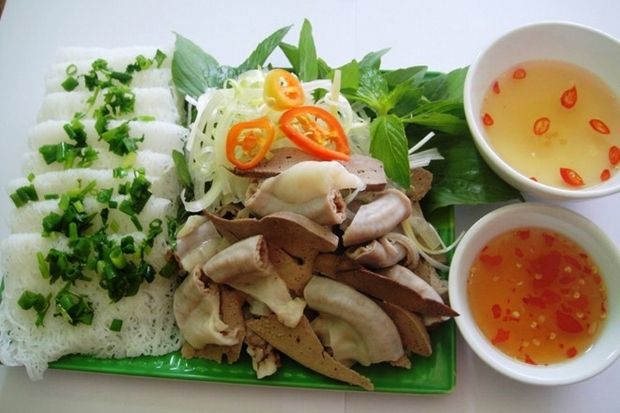 đặc sản ninh thuận - bánh hỏi lòng heo