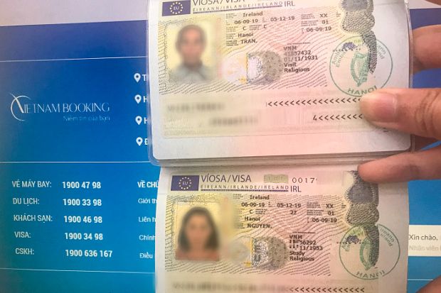 dịch vụ l&agrave;m visa ireland