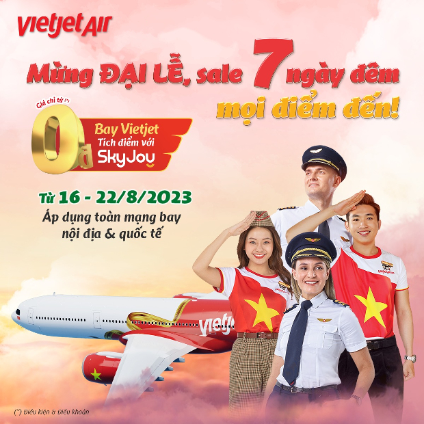 khuyến m&atilde;i vietjet air 0Đ