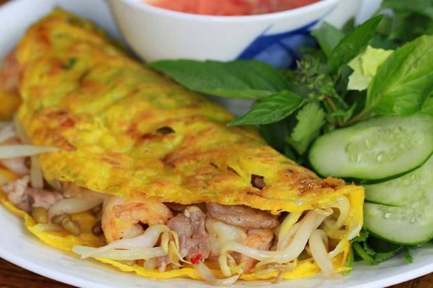 review du lịch nha trang 4n3đ - b&aacute;nh xeo mực