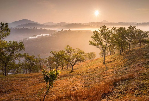 thiên phúc đức đà lạt -  cảnh đẹp hoàng hôn thiên phúc đức đà lạt