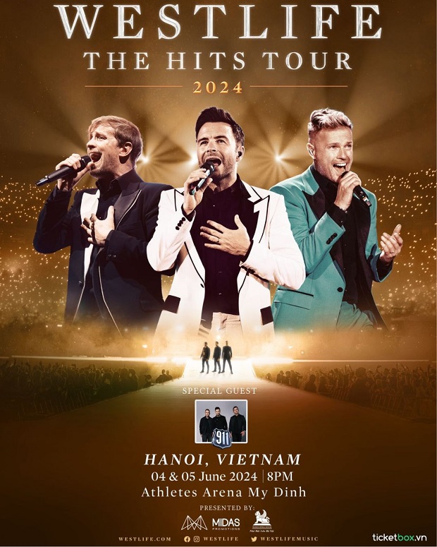 V&eacute; concert The Hits Tour 2024 Westlife