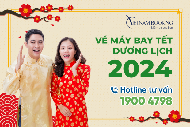 Vé máy báy Tết Dương Lịch 2024