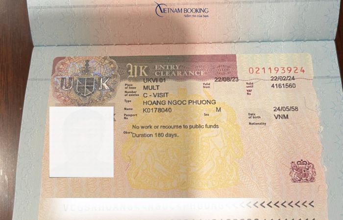 xin visa du học anh ở vietnam booking