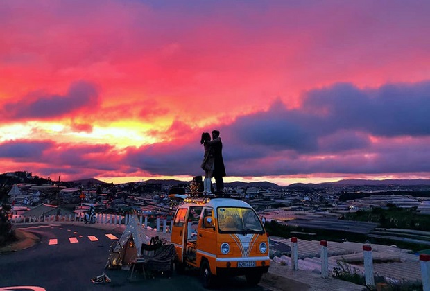 xóm lèo đà lạt - ngắm hoàng hôn