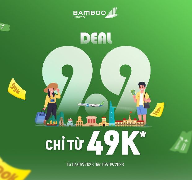 khuyến mãi ngày đôi Bamboo