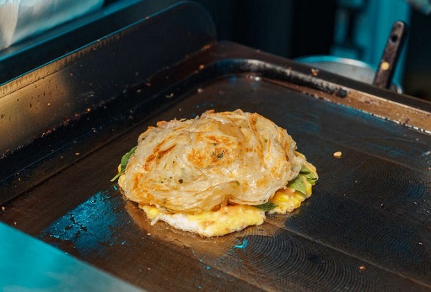 bánh mì quan tài đài loan - bánh kếp hành tây