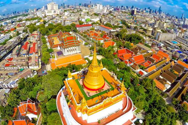 Chùa Wat Pho Thái Lan - Chùa Wat Saket