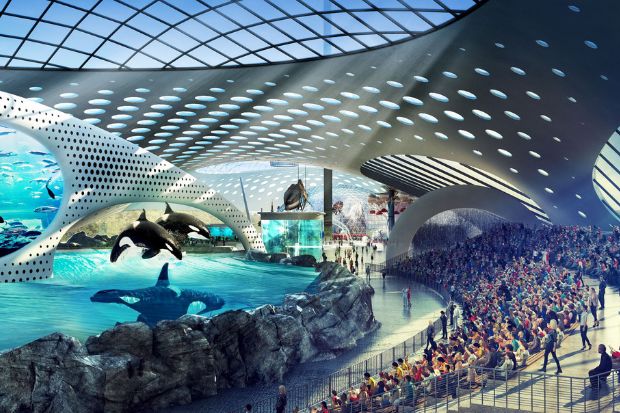 Công viên khoa học biển Trường Long ở Trung Quốc - Kiến trúc bên trong