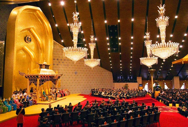 Cung điện Istana Nurul Iman - kiến trúc cung điện