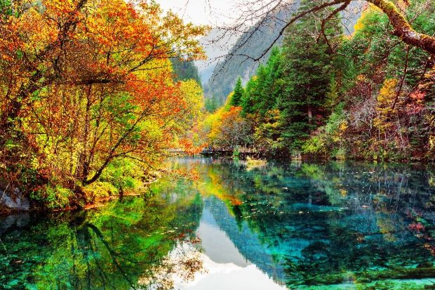 Cửu Trại C&acirc;u - Hồ Ngũ Sắc