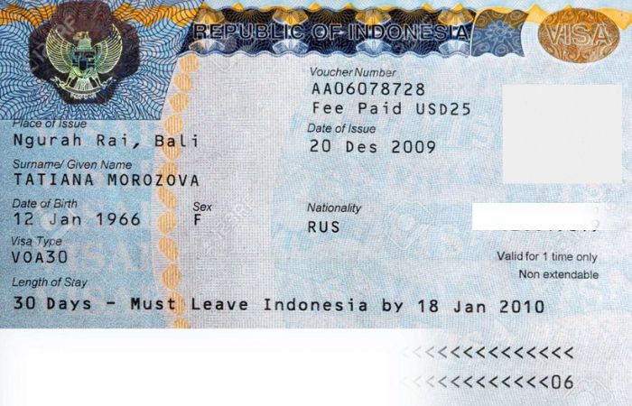 visa indonesia