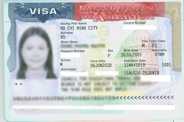 Các loại thị thực sinh viên được cấp ở Mỹ 