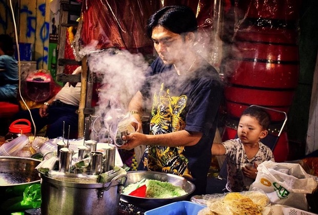 phố lồng đèn TP.HCM - món ăn của người hoa