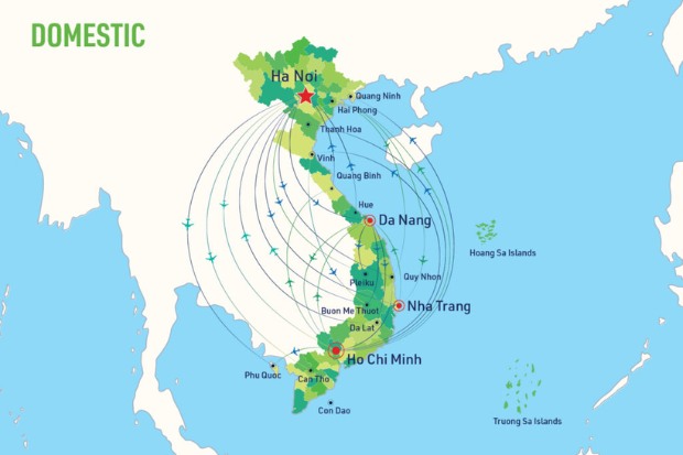 chặng bay nội địa Bamboo Airways