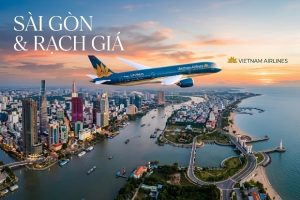 Ưu đãi độc quyền vé máy bay Vietnam Airlines Sài Gòn đi Rạch Giá tại Việt Nam Booking