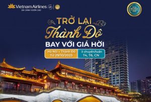 Vietnam Airlines nối lại đường bay giữa Hà Nội và Thành Đô