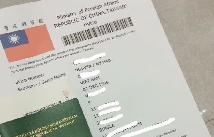 thủ tục làm visa đài loan