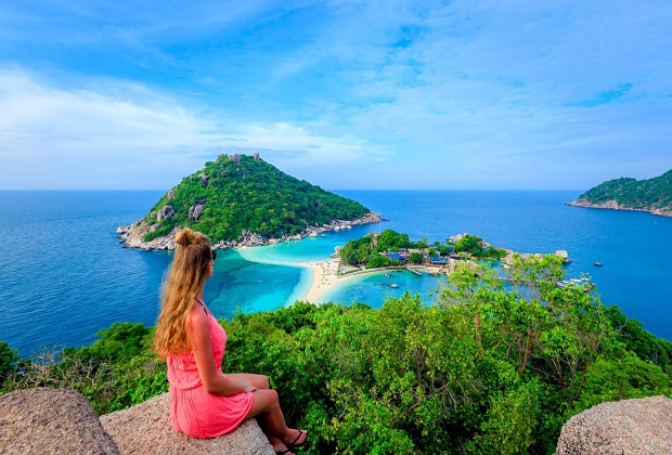 bãi biển đẹp nhất thái lan - đảo Koh Nang Yuan