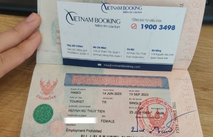 Dịch vụ xin visa Thái Lan tại nhanh chóng Vietnam Booking 