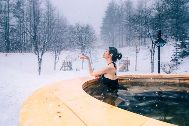 Club Med Kiroro Peak Hokkaido - Khu tắm nước n&oacute;ng