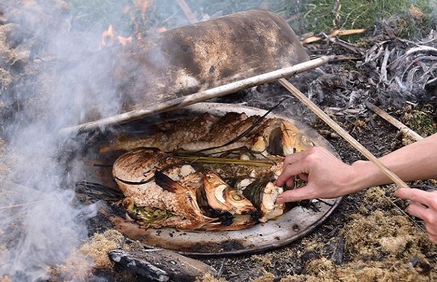 đặc sản nam định - C&aacute; nướng &uacute;p chậu