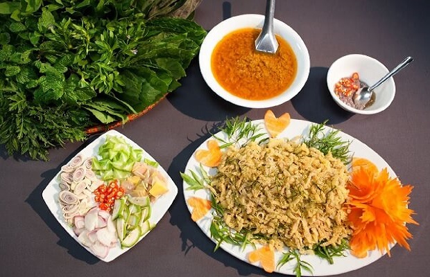 đặc sản thái bình - Gỏi nhệch