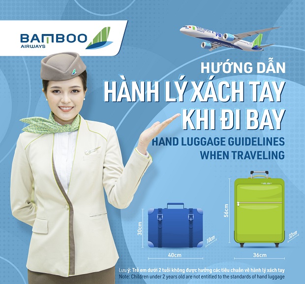 kích thước hành lý xách tay Bamboo