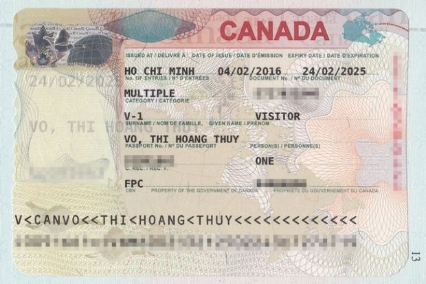 thị thực và giấy phép cư trú canada