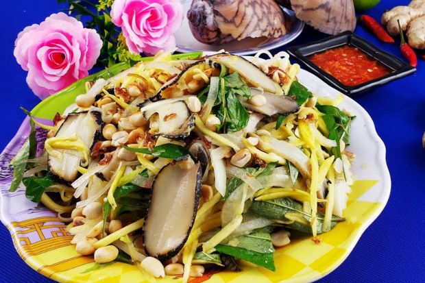 M&oacute;n ngon đảo Ph&uacute; Qu&yacute; - Gỏi ốc gi&aacute;c