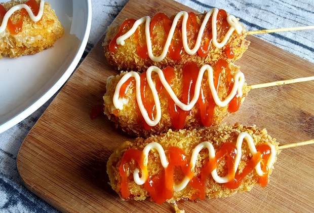 món ngon hàn quốc - bánh hotdog