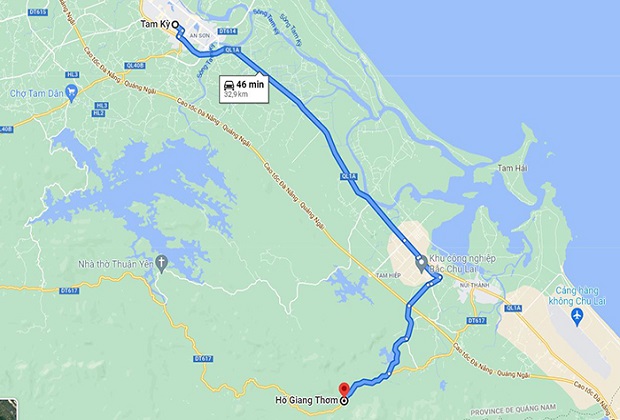 thác hố giang thơm quảng nam - Hướng dẫn cách di chuyển đến thác Hố Giang Thơm