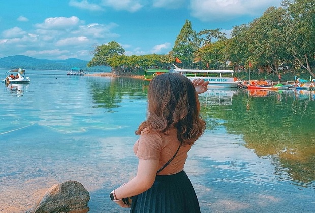 thác hố giang thơm quảng nam - Khu du lịch sinh thái Hồ Phú Ninh