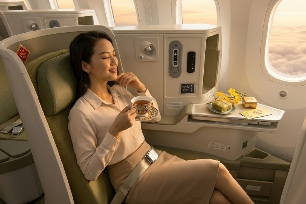 Tận hưởng hạng ghế thương gia đẳng cấp c&ugrave;ng v&eacute; m&aacute;y bay ng&agrave;y 30 Tết