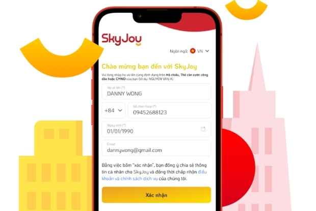 Đăng k&iacute; hội vi&ecirc;n SkyJoy để săn v&eacute; m&aacute;y bay th&aacute;ng 10 Vietjet Air