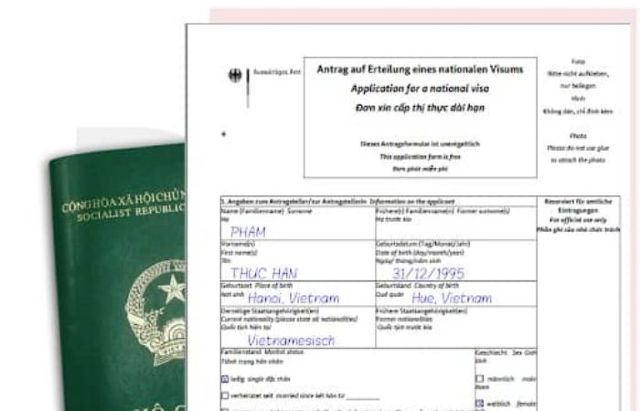 hồ sơ xin visa kết h&ocirc;n đức
