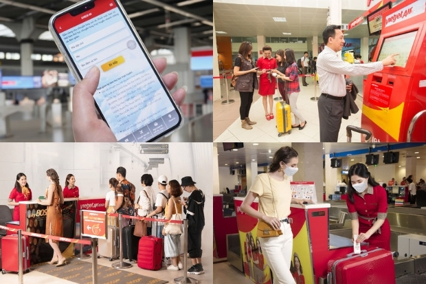 Tối ưu h&oacute;a thời gian tại s&acirc;n bay Cam Ranh v&agrave; T&acirc;n Sơn Nhất c&ugrave;ng dịch vụ Vietjet Air