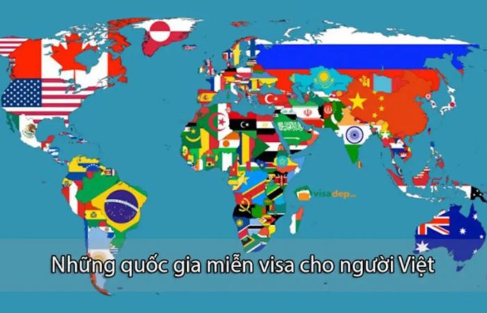 55 quốc gia miễn visa cho người Việt Nam