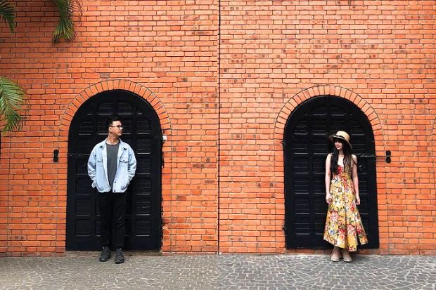 Lâu đài rượu vang Phan Thiết - Bức tường đỏ