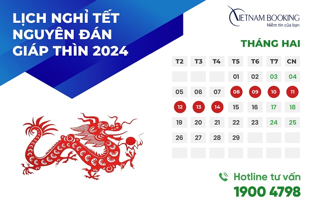 Lịch nghỉ Tết 2024